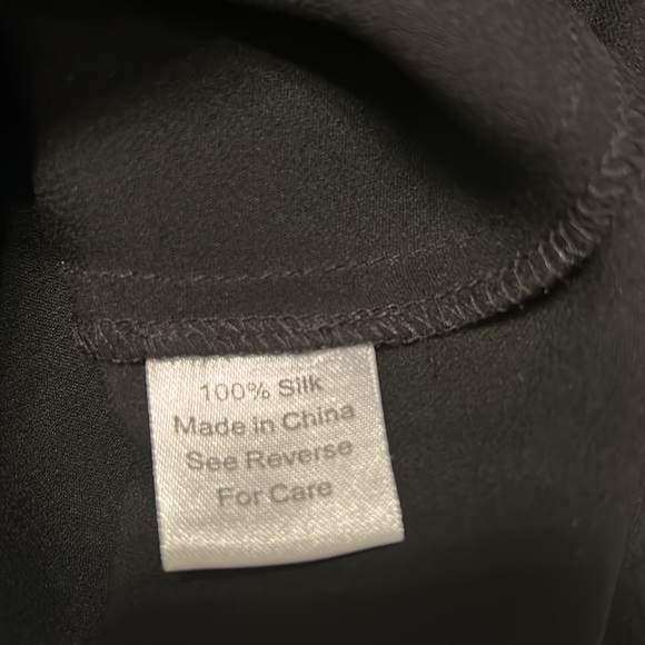 Parker Long Sleeve, Open Back ,Silk Blouse - Picture 10 of 11